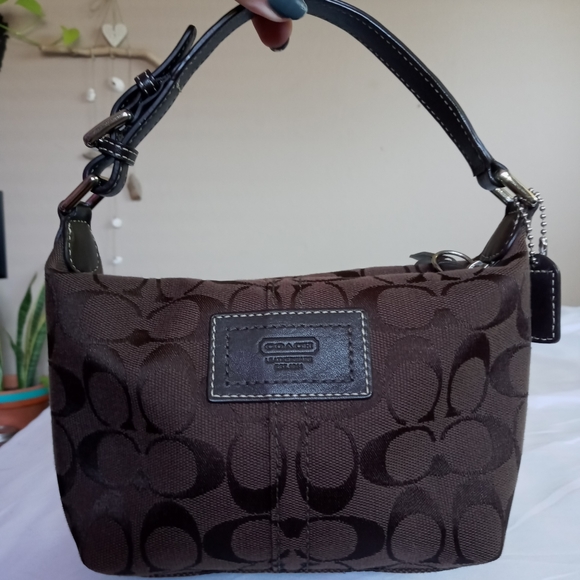 Coach vintage signature Mini Bag Genuine Leather - Picture 1 of 8